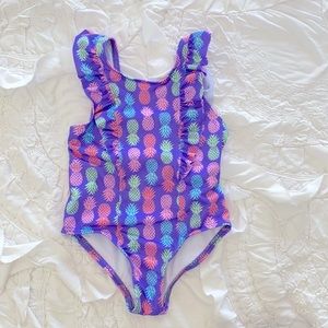 Purple Pineapple one piece suit 3T